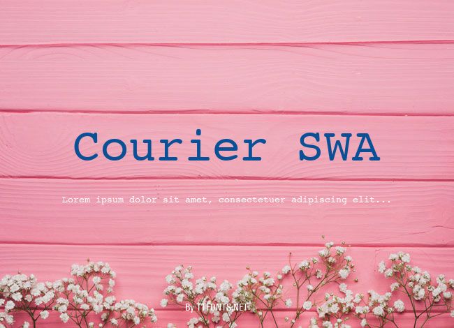 Courier SWA example
